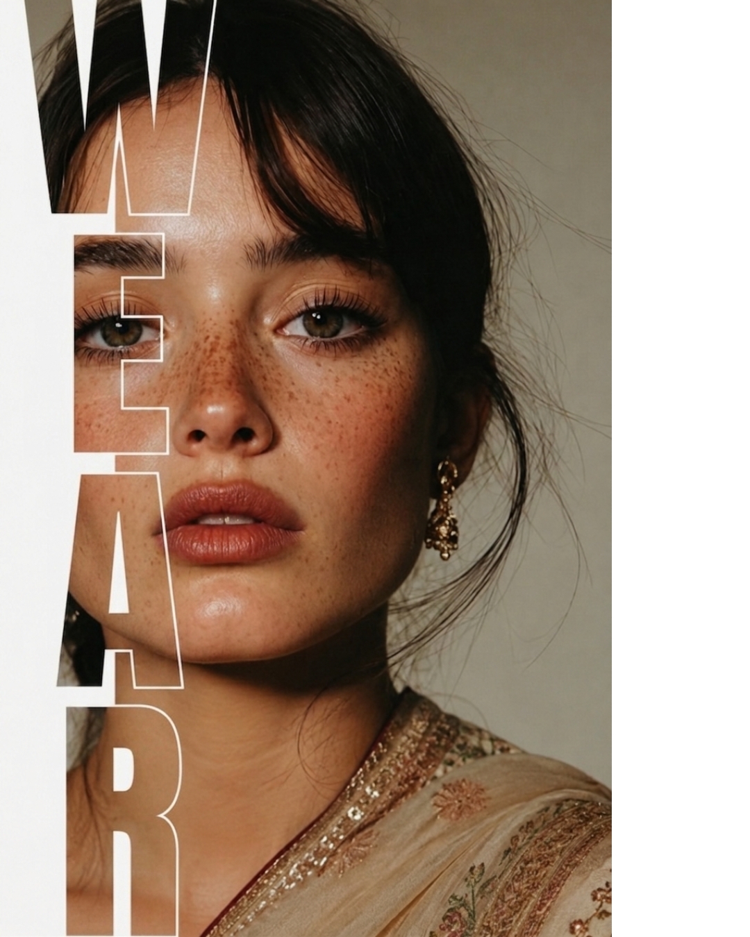WearWali editorial portrait — model in profile